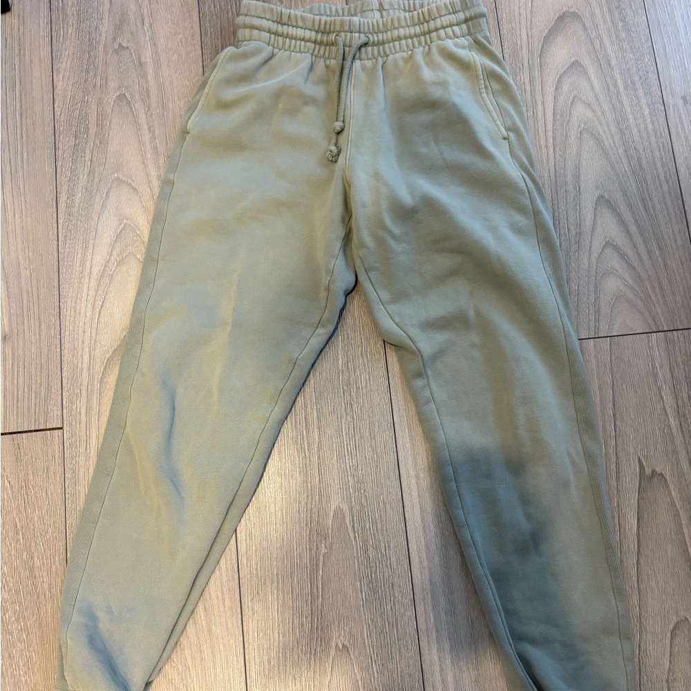 TNA cozy fleece sweatpants - Casual Olive Green Joggers